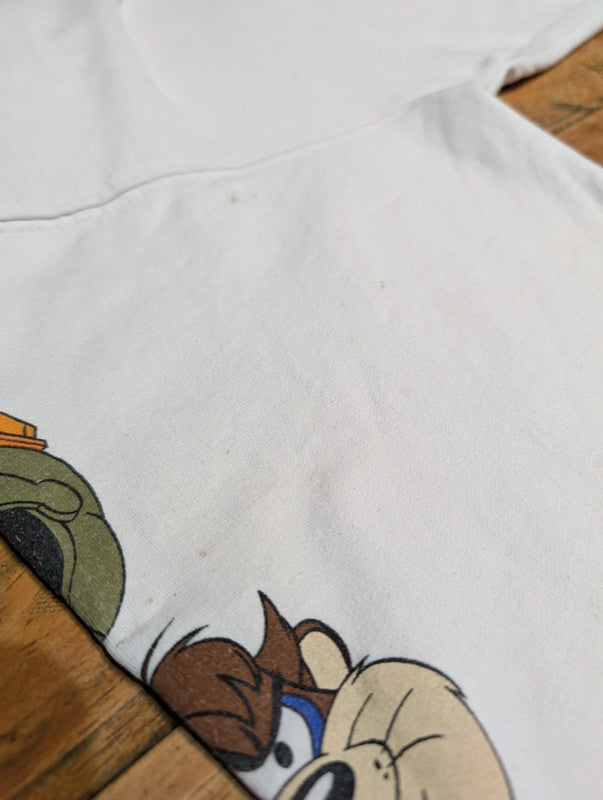 White Space Jam Looney Tunes Hoodie