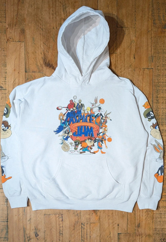 White Space Jam Looney Tunes Hoodie