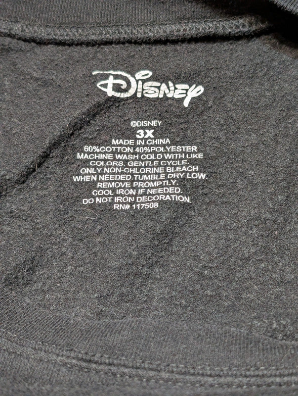 Black Mickey Mouse Distressed Oversized Jumper